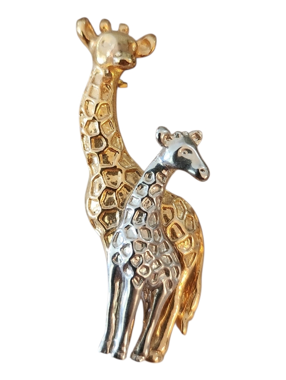 Giraffe Brooch Pin In Mixed Tones